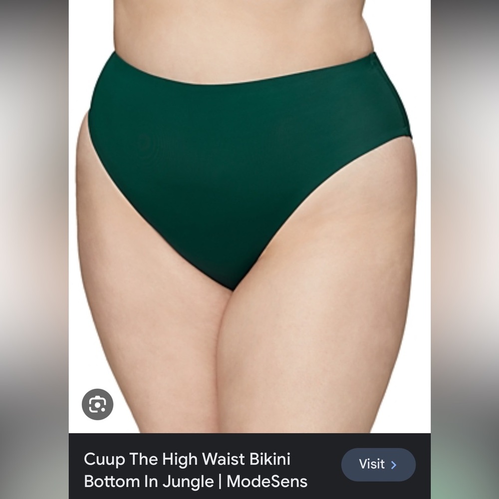 CUUP The Highwaist Jungle Bikini bottoms NWT